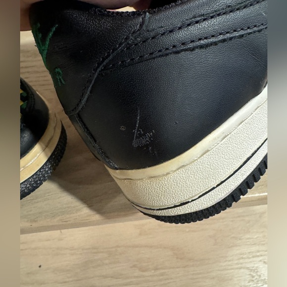 Nike Air Force 1 Low Premium Woven Black Green Yellow 2005 release Men’s Size 10 - Picture 11 of 13